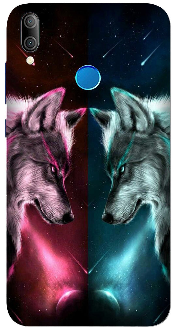 Wolf fight Case for Asus Zenfone Max Pro M1 (Design No. 221)