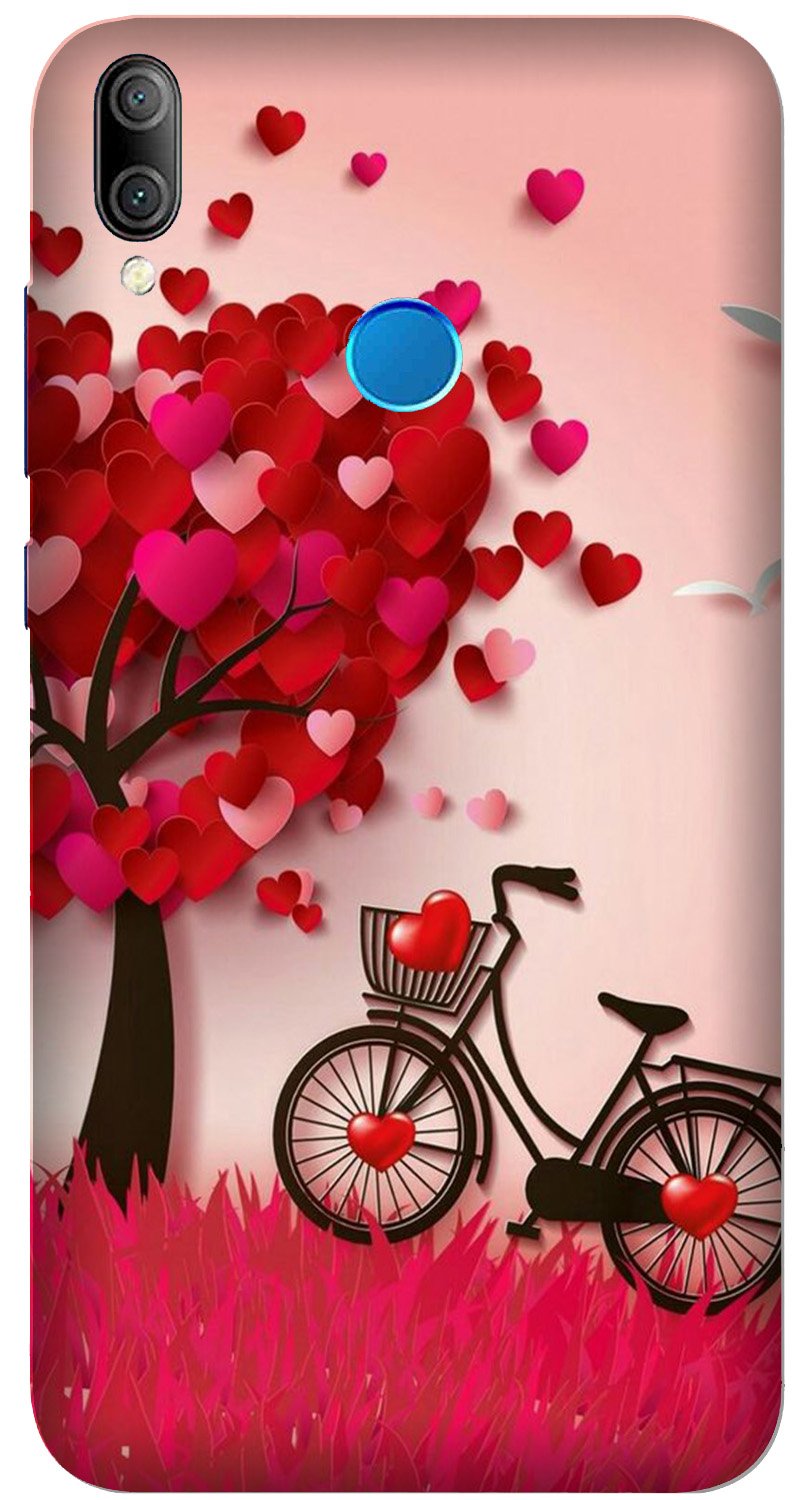 Red Heart Cycle Case for Samsung Galaxy M10s (Design No. 222)