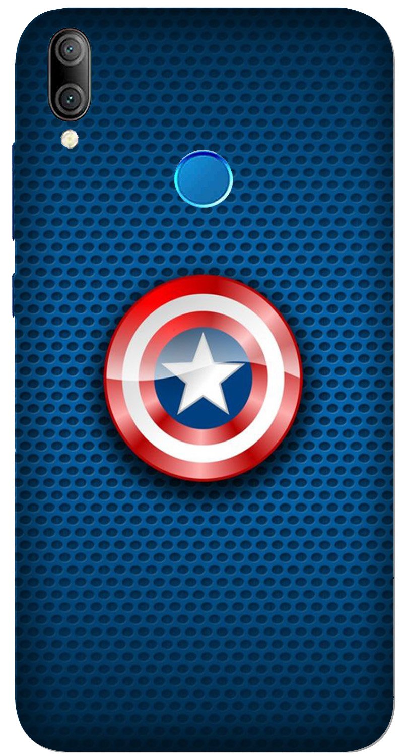 Captain America Shield Case for Xiaomi Redmi Note 7S (Design No. 253)