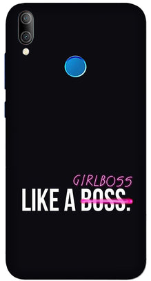 Like a Girl Boss Mobile Back Case for Huawei Nova 3i (Design - 265)