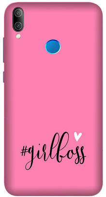 Girl Boss Pink Mobile Back Case for Asus Zenfone Max Pro M1 (Design - 269)