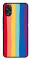 Rainbow MultiColor Metal Mobile Case for Oppo A38    (Design No -03)