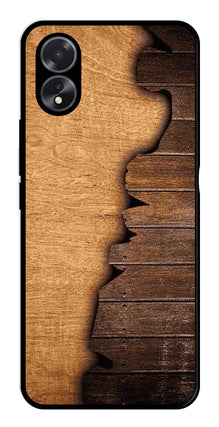 Wooden Design Metal Mobile Case for Oppo A18
