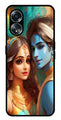 Lord Radha Krishna Metal Mobile Case for Oppo A58 4G    (Design No -01)