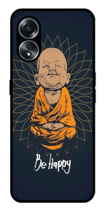 Be Happy Metal Mobile Case for Oppo A58 4G