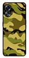 Army Pattern Metal Mobile Case for Oppo A58 4G    (Design No -35)