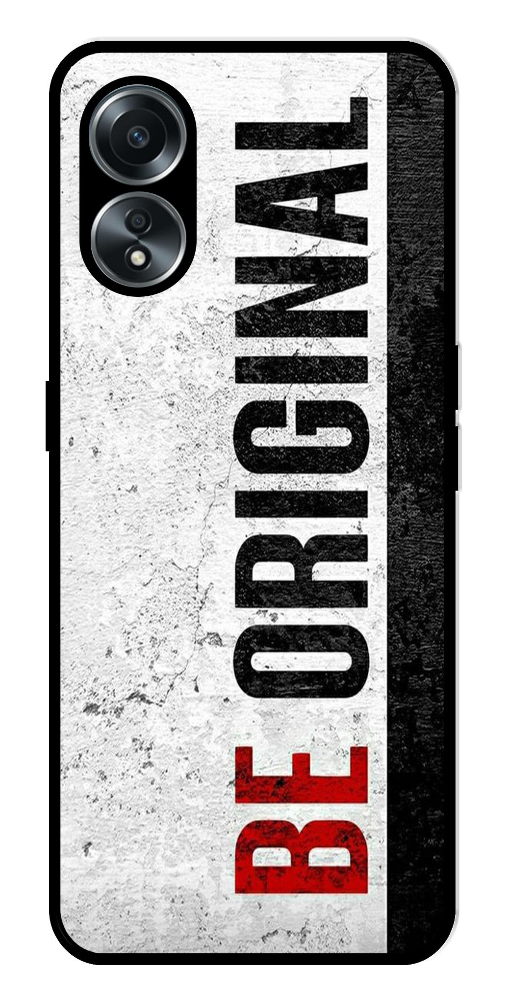 Be Original Metal Mobile Case for Oppo A58 4G    (Design No -38)
