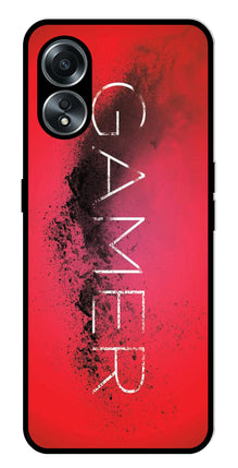 Gamer Pattern Metal Mobile Case for Oppo A58 4G