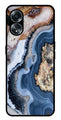 Marble Design Metal Mobile Case for Oppo A58 4G    (Design No -53)