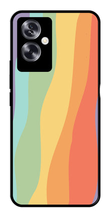 Muted Rainbow Metal Mobile Case for Oppo A79 5G