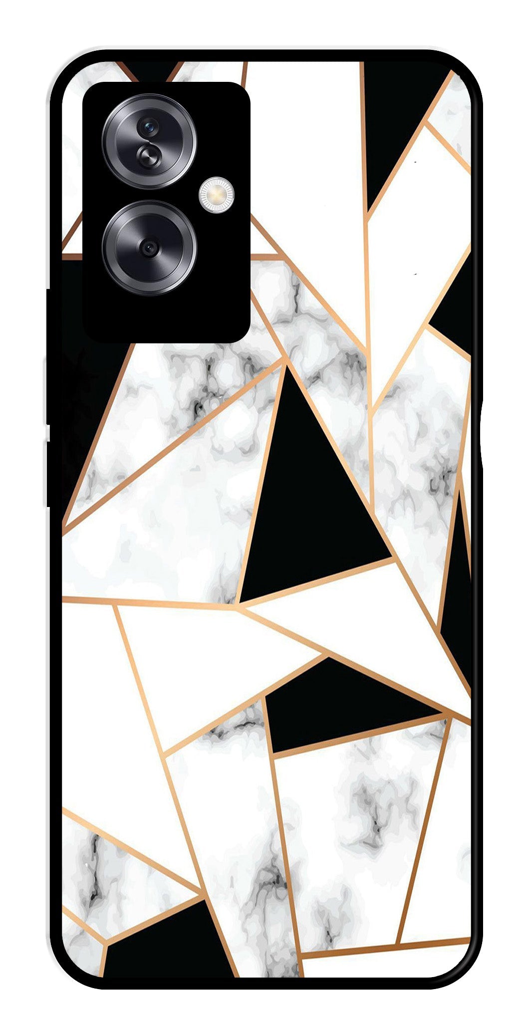 Marble Design2 Metal Mobile Case for Oppo A79 5G    (Design No -08)