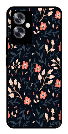 Floral Pattern Metal Mobile Case for Oppo A79 5G