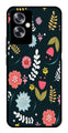 Floral Pattern2 Metal Mobile Case for Oppo A79 5G    (Design No -12)