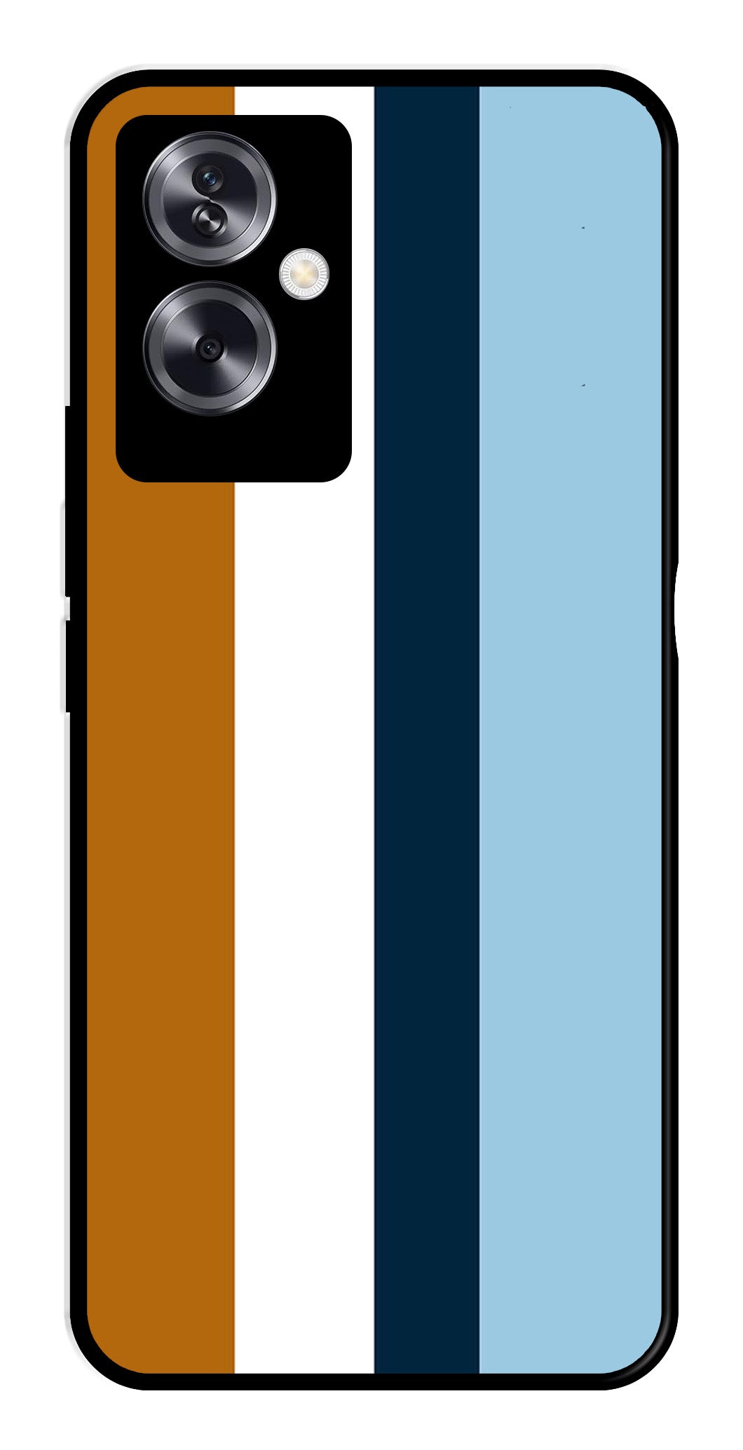 MultiColor Pattern Metal Mobile Case for Oppo A79 5G    (Design No -17)