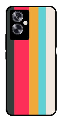 Muted Rainbow Metal Mobile Case for Oppo A79 5G