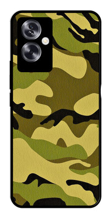 Army Pattern Metal Mobile Case for Oppo A79 5G