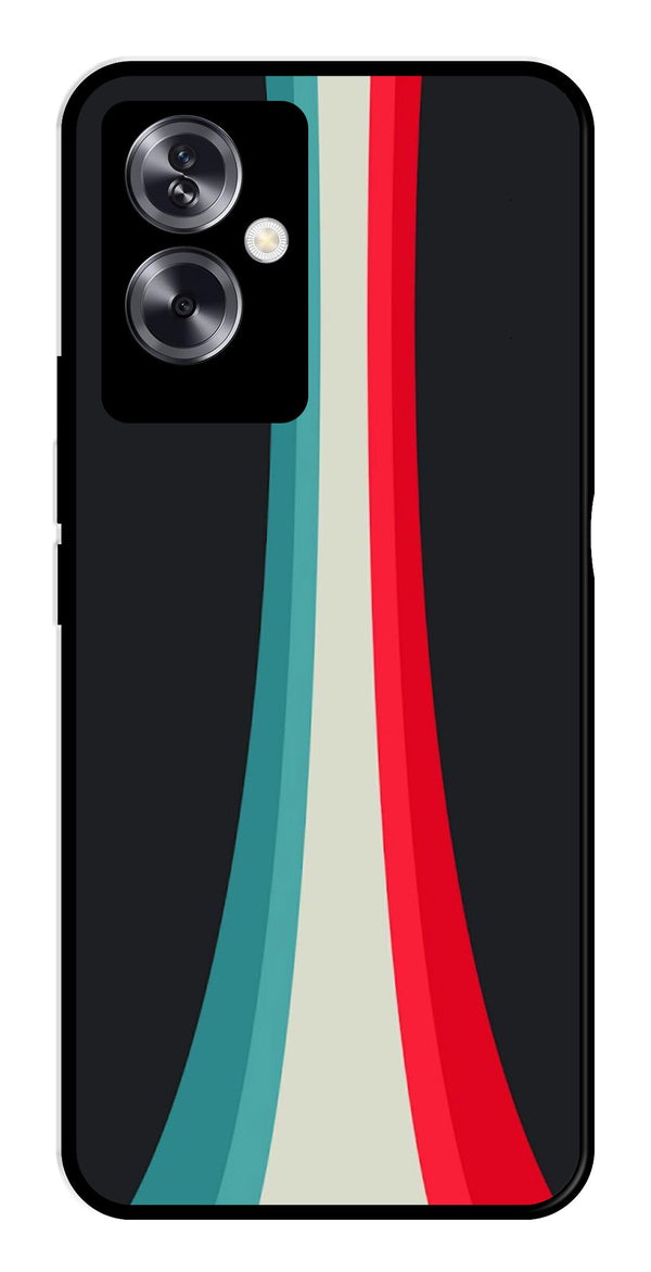 Modern Art Colorful Metal Mobile Case for Oppo A79 5G    (Design No -48)