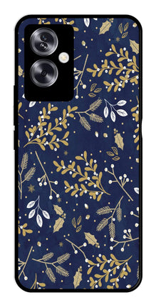 Floral Pattern  Metal Mobile Case for Oppo A79 5G