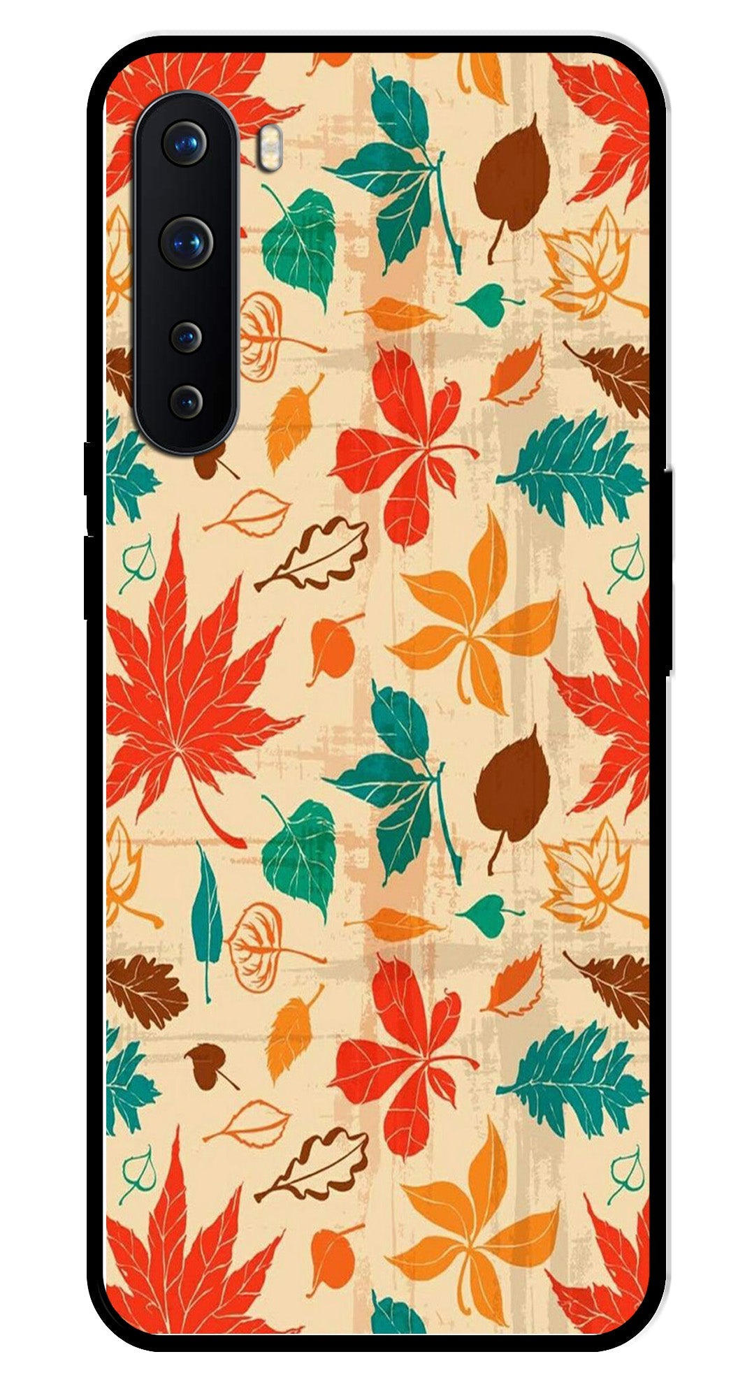 Leafs Design Metal Mobile Case for OnePlus Nord