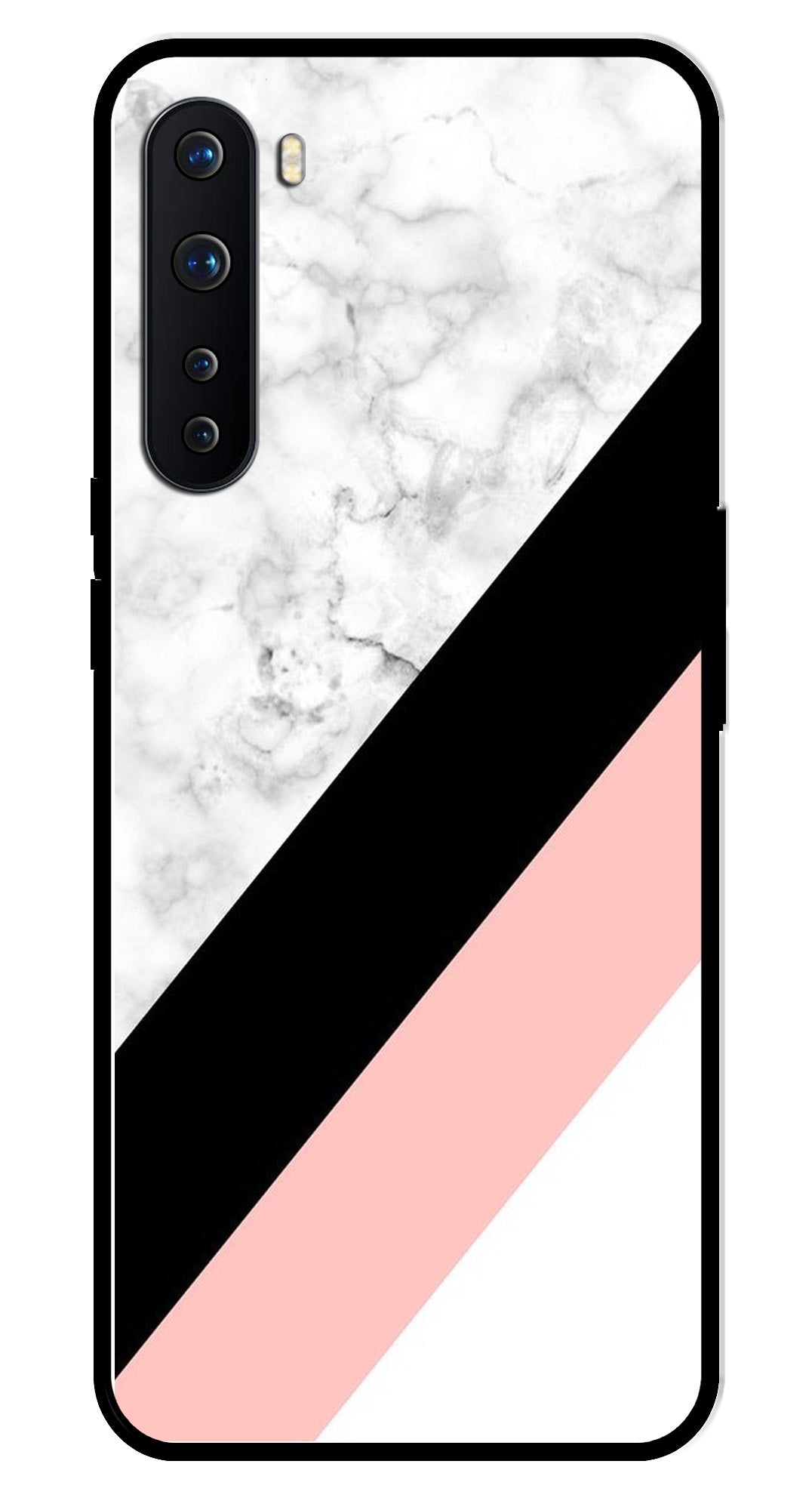 Marble Design Metal Mobile Case for OnePlus Nord