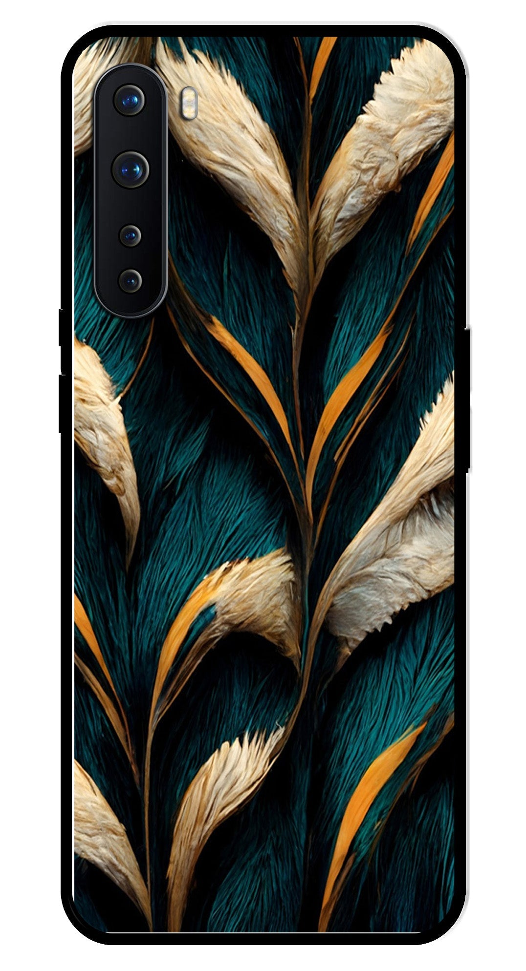 Feathers Metal Mobile Case for OnePlus Nord