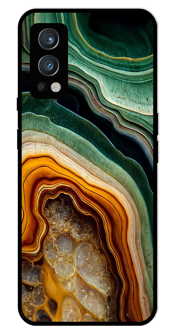 Marble Design Metal Mobile Case for OnePlus Nord 2 5G