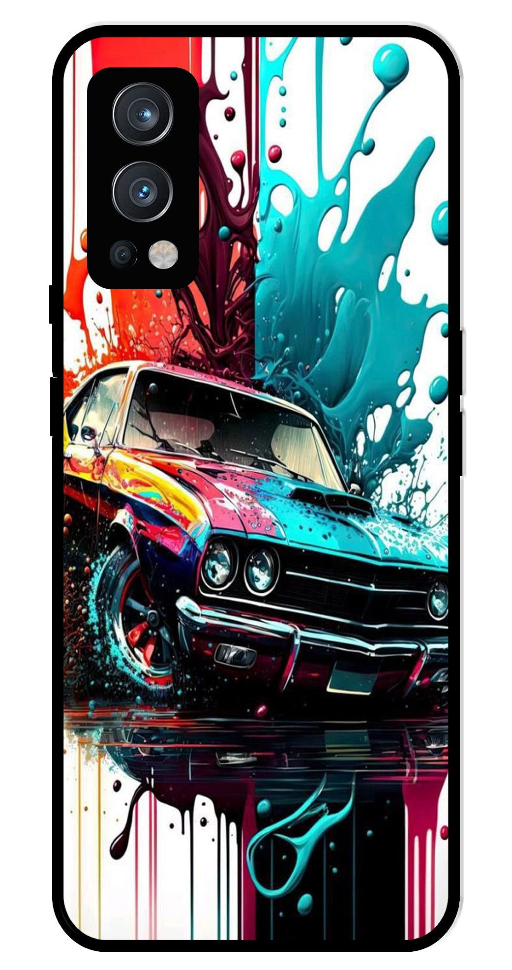 Vintage Car Metal Mobile Case for OnePlus Nord 2 5G