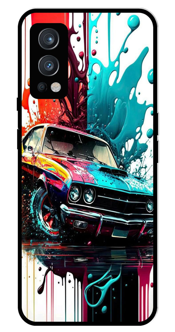 Vintage Car Metal Mobile Case for OnePlus Nord 2 5G