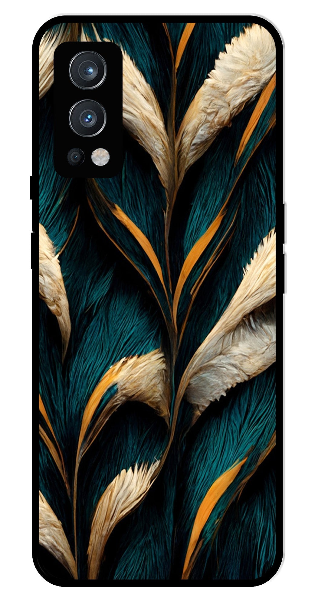 Feathers Metal Mobile Case for OnePlus Nord 2 5G