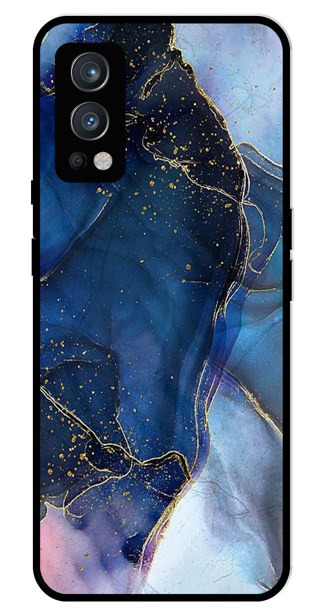 Blue Marble Metal Mobile Case for OnePlus Nord 2 5G