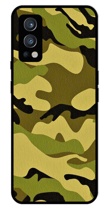 Army Pattern Metal Mobile Case for OnePlus Nord 2 5G