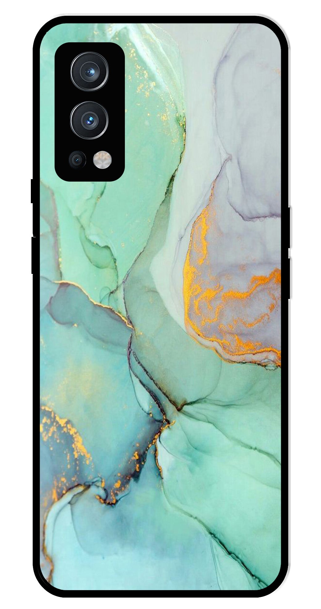 Marble Design Metal Mobile Case for OnePlus Nord 2 5G