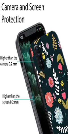 Floral Pattern2 Metal Mobile Case for OnePlus Nord