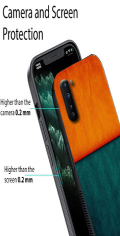 Orange Green Pattern Metal Mobile Case for OnePlus Nord