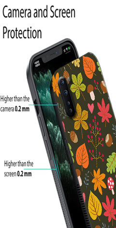 Leaves Design Metal Mobile Case for OnePlus Nord