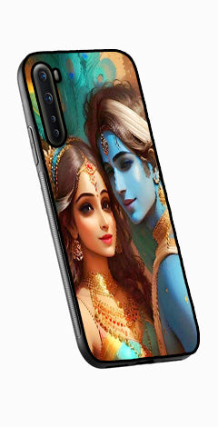 Lord Radha Krishna Metal Mobile Case for OnePlus Nord   (Design No -01)