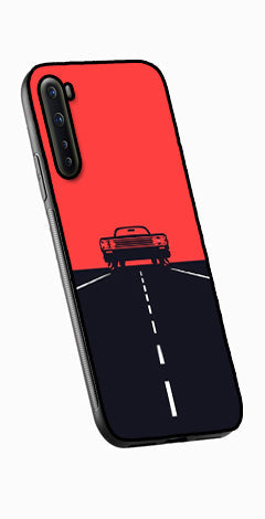 Car Lover Metal Mobile Case for OnePlus Nord   (Design No -21)