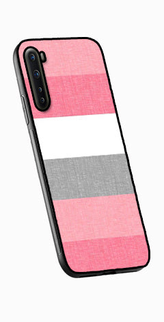 Pink Pattern Metal Mobile Case for OnePlus Nord   (Design No -23)