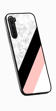 Marble Design Metal Mobile Case for OnePlus Nord   (Design No -24)