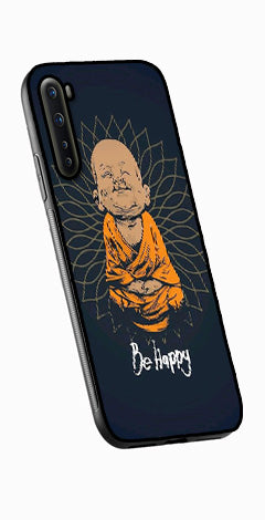 Be Happy Metal Mobile Case for OnePlus Nord   (Design No -27)