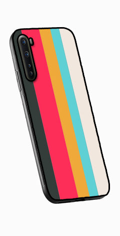 Muted Rainbow Metal Mobile Case for OnePlus Nord   (Design No -31)