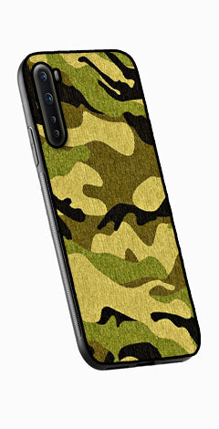Army Pattern Metal Mobile Case for OnePlus Nord   (Design No -35)