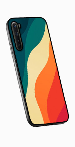 Muted Rainbow Metal Mobile Case for OnePlus Nord   (Design No -39)