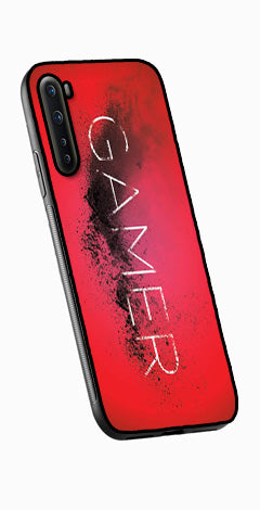 Gamer Pattern Metal Mobile Case for OnePlus Nord   (Design No -41)