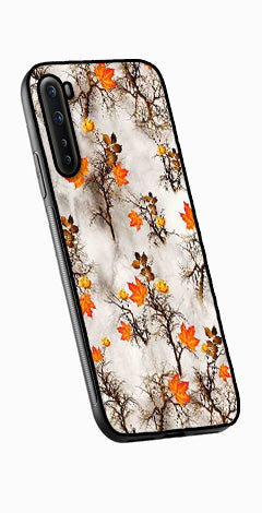 Autumn leaves Metal Mobile Case for OnePlus Nord   (Design No -55)