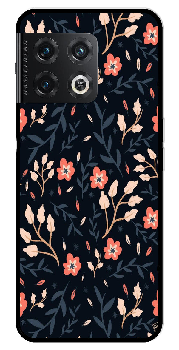 Floral Pattern Metal Mobile Case for OnePlus 10 Pro