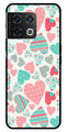 Hearts Pattern Metal Mobile Case for OnePlus 10 Pro