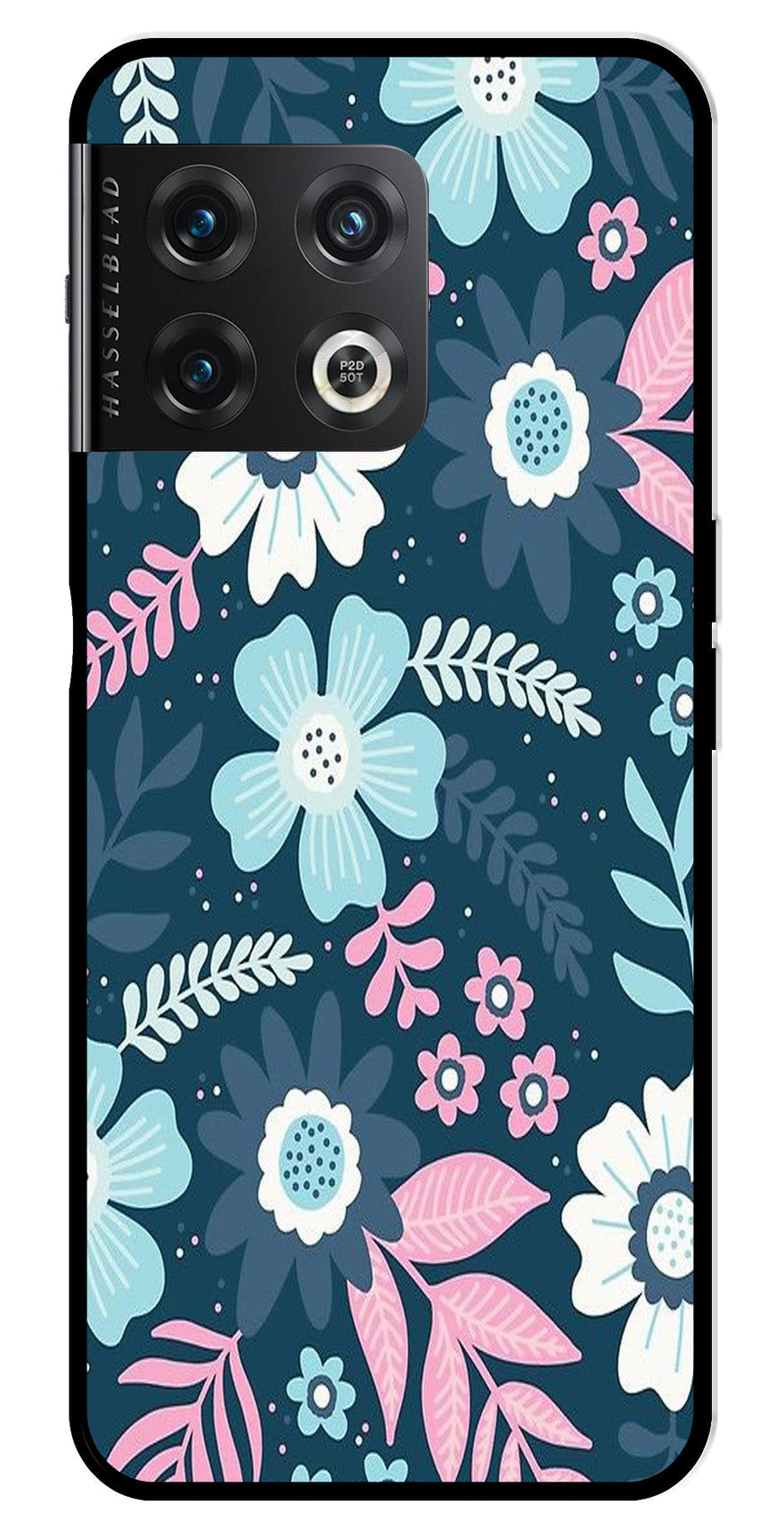 Flower Leaves Design Metal Mobile Case for OnePlus 10 Pro