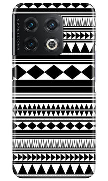 Black white Pattern Mobile Back Case for OnePlus 10 Pro 5G (Design - 5)