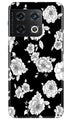 White flowers Black Background Case for OnePlus 10 Pro 5G